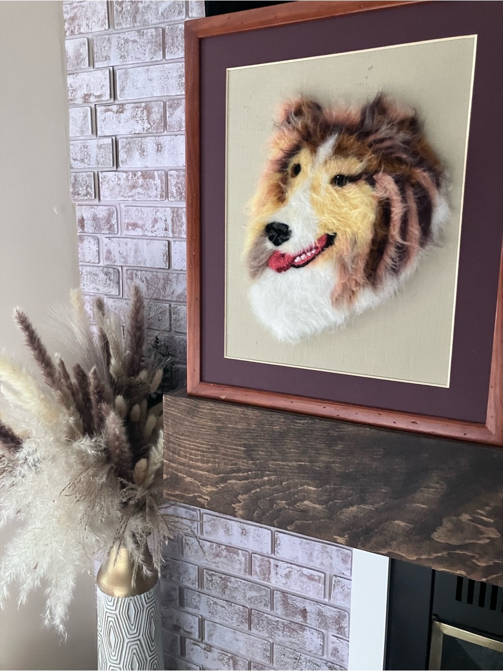 American Vintage 70’s Embroidered/Felt-Punch/Needlepoint Craft Art! Rare.